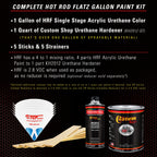 Scarlet Red - Hot Rod Flatz Flat Matte Satin Urethane Auto Paint - Complete Gallon Paint Kit Coating