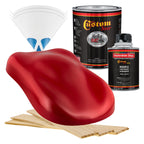 Torch Red - Hot Rod Flatz Flat Matte Satin Urethane Auto Paint - Complete Quart Paint Kit Coating, 4:1