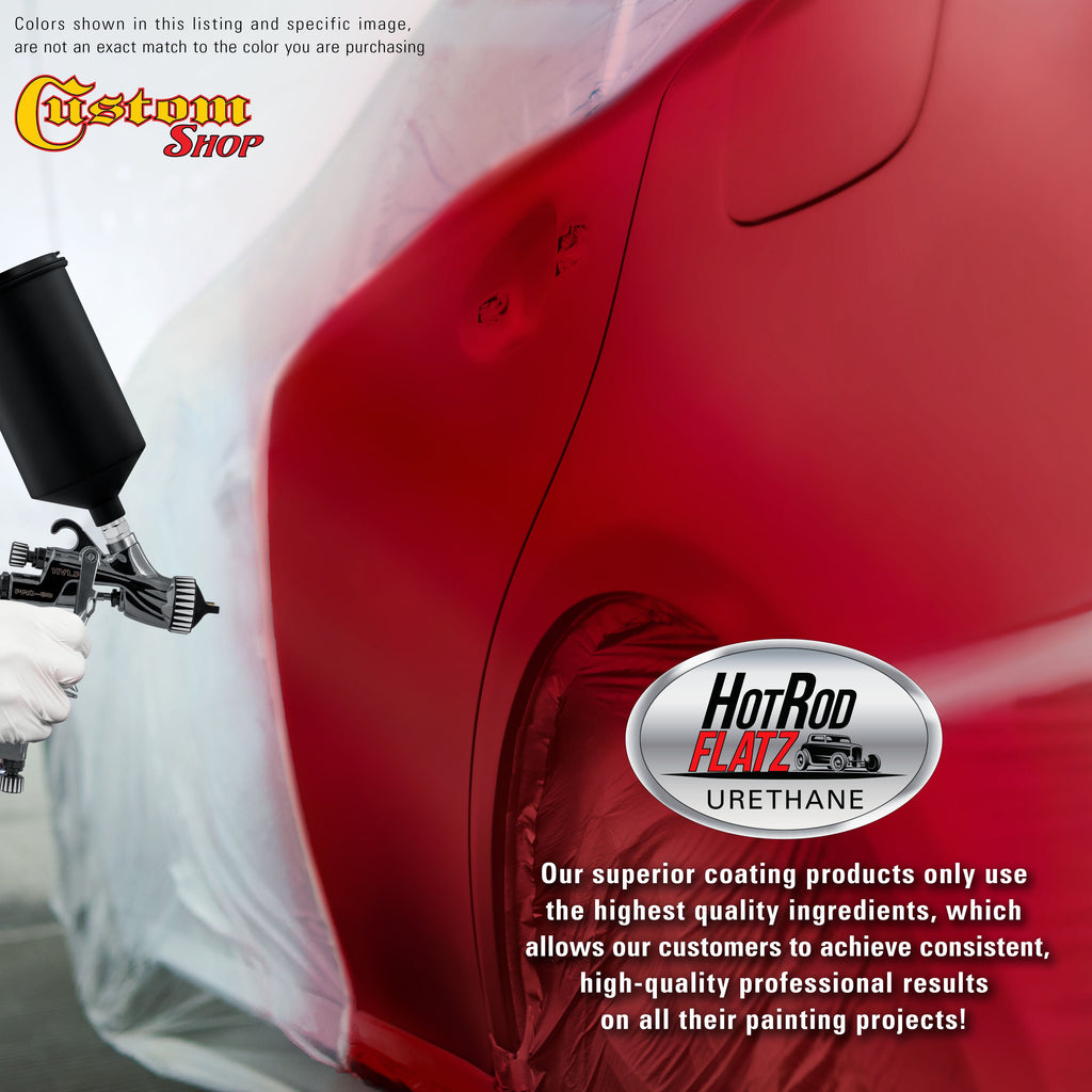 Torch Red - Hot Rod Flatz Flat Matte Satin Urethane Auto Paint - Complete Quart Paint Kit Coating, 4:1