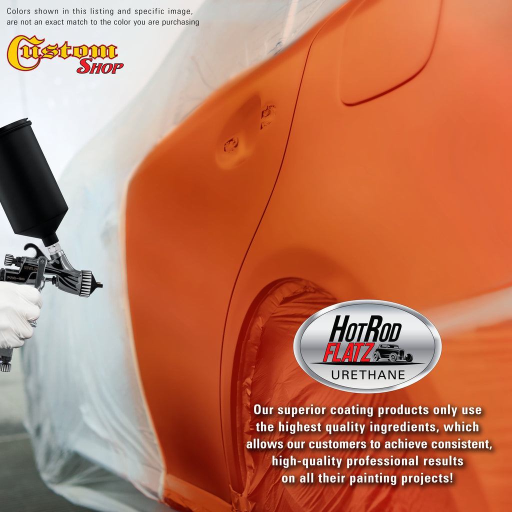 Speed Orange - Hot Rod Flatz Flat Matte Satin Urethane Auto Paint - Complete Gallon Paint Kit Coating