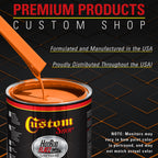 Omaha Orange - Hot Rod Flatz Flat Matte Satin Urethane Auto Paint - Complete Quart Paint Kit Coating