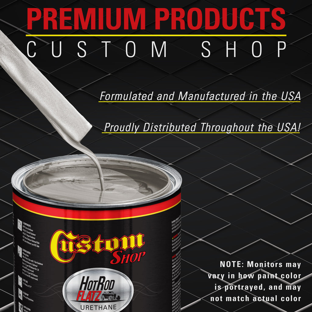 Sterling Silver Metallic - Hot Rod Flatz Flat Matte Satin Urethane Auto Paint - Complete Gallon Paint Kit