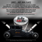 Black Sparkle Metallic - Hot Rod Flatz Flat Matte Satin Urethane Auto Paint - Complete Gallon Paint Kit