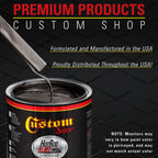 Black Sparkle Metallic - Hot Rod Flatz Flat Matte Satin Urethane Auto Paint - Complete Quart Paint Kit