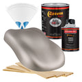Galaxy Silver Metallic - Hot Rod Flatz Flat Matte Satin Urethane Auto Paint - Complete Quart Paint Kit