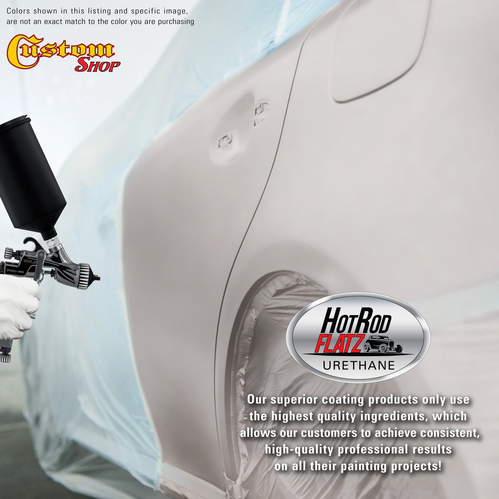 Iridium Silver Metallic - Hot Rod Flatz Flat Matte Satin Urethane Auto Paint - Complete Quart Paint Kit