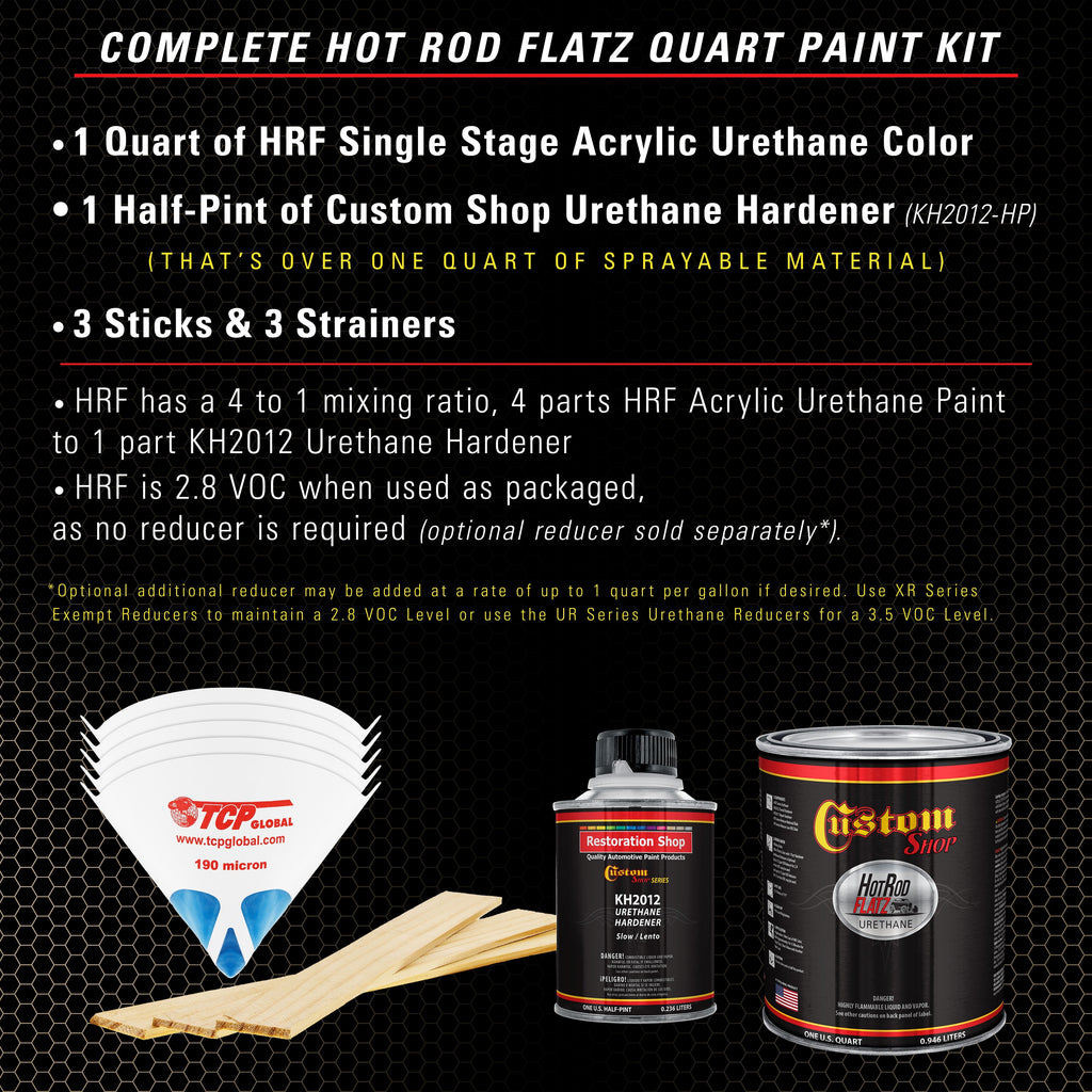 Arizona Bronze Metallic - Hot Rod Flatz Flat Matte Satin Urethane Auto Paint - Complete Quart Paint Kit