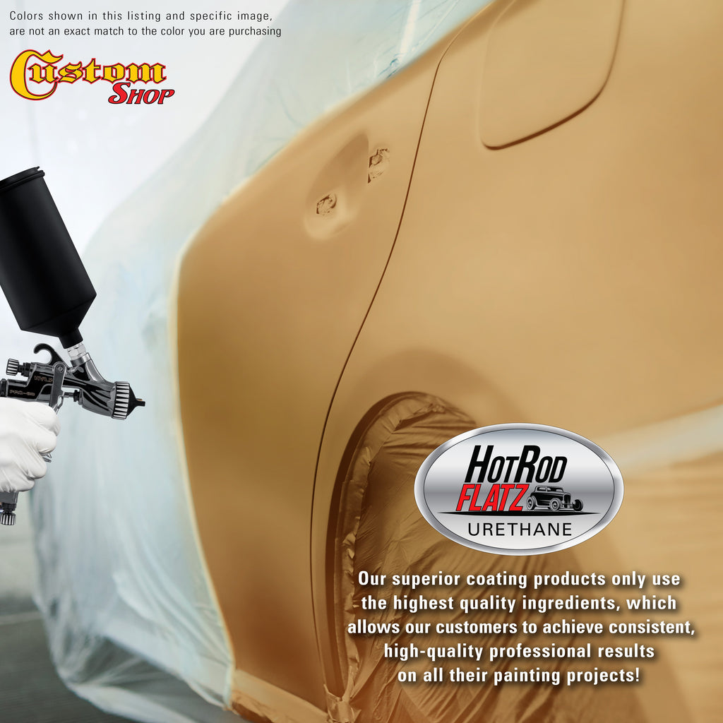 Honey Gold Metallic - Hot Rod Flatz Flat Matte Satin Urethane Auto Paint - Complete Quart Paint Kit