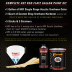 Anniversary Gold Metallic - Hot Rod Flatz Flat Matte Satin Urethane Auto Paint - Complete Gallon Paint Kit