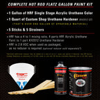 Sunburst Orange Metallic - Hot Rod Flatz Flat Matte Satin Urethane Auto Paint - Complete Gallon Paint Kit