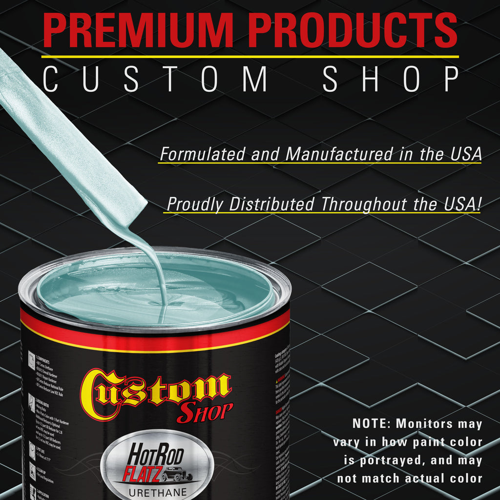 Silver Blue Metallic - Hot Rod Flatz Flat Matte Satin Urethane Auto Paint - Complete Quart Paint Kit