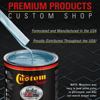 Glacier Blue Metallic - Hot Rod Flatz Flat Matte Satin Urethane Auto Paint - Complete Quart Paint Kit