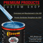 Sonic Blue Metallic - Hot Rod Flatz Flat Matte Satin Urethane Auto Paint - Complete Quart Paint Kit