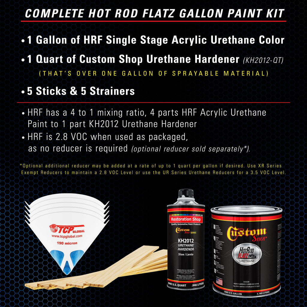 Viper Blue Metallic - Hot Rod Flatz Flat Matte Satin Urethane Auto Paint - Complete Gallon Paint Kit