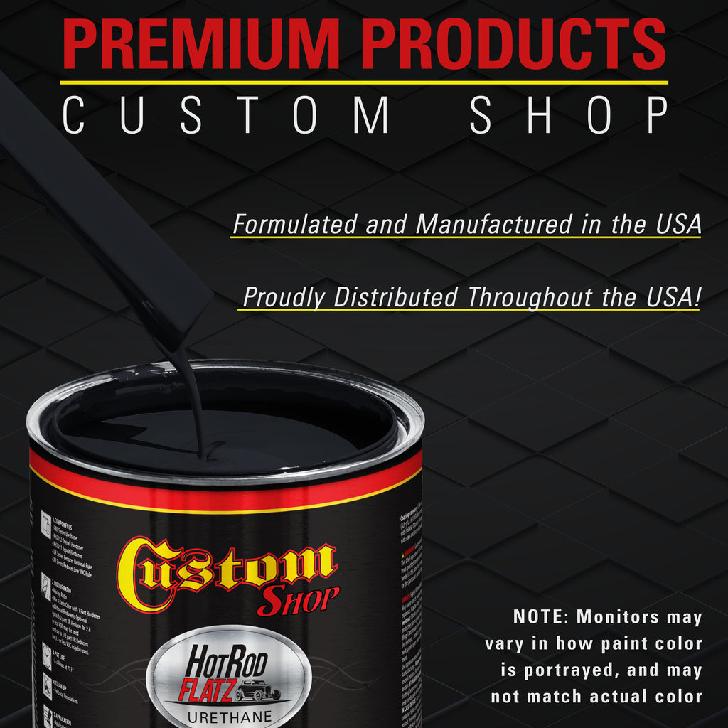 Nightwatch Blue Metallic - Hot Rod Flatz Flat Matte Satin Urethane Auto Paint - Complete Quart Paint Kit