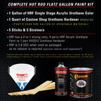 Ice Blue Metallic - Hot Rod Flatz Flat Matte Satin Urethane Auto Paint - Complete Gallon Paint Kit