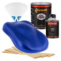 Cosmic Blue Metallic - Hot Rod Flatz Flat Matte Satin Urethane Auto Paint - Complete Quart Paint Kit