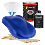 Cosmic Blue Metallic - Hot Rod Flatz Flat Matte Satin Urethane Auto Paint - Complete Quart Paint Kit