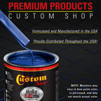 Cosmic Blue Metallic - Hot Rod Flatz Flat Matte Satin Urethane Auto Paint - Complete Quart Paint Kit