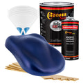 Sapphire Blue Metallic - Hot Rod Flatz Flat Matte Satin Urethane Auto Paint - Complete Gallon Paint Kit