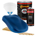 Fiji Blue Metallic - Hot Rod Flatz Flat Matte Satin Urethane Auto Paint - Complete Gallon Paint Kit