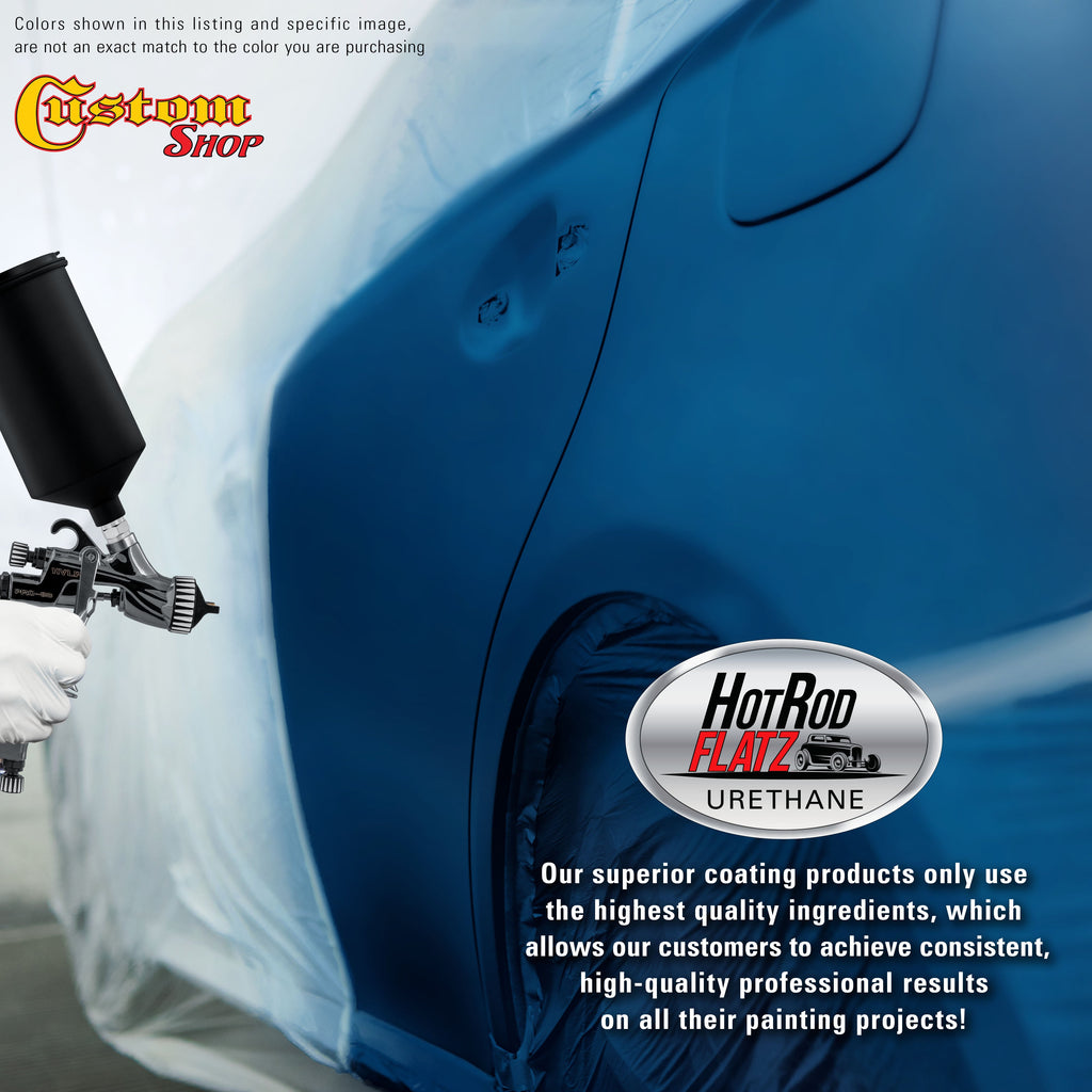 Fiji Blue Metallic - Hot Rod Flatz Flat Matte Satin Urethane Auto Paint - Complete Quart Paint Kit