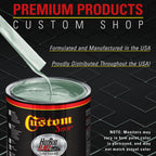 Silver Aqua Metallic - Hot Rod Flatz Flat Matte Satin Urethane Auto Paint - Complete Quart Paint Kit
