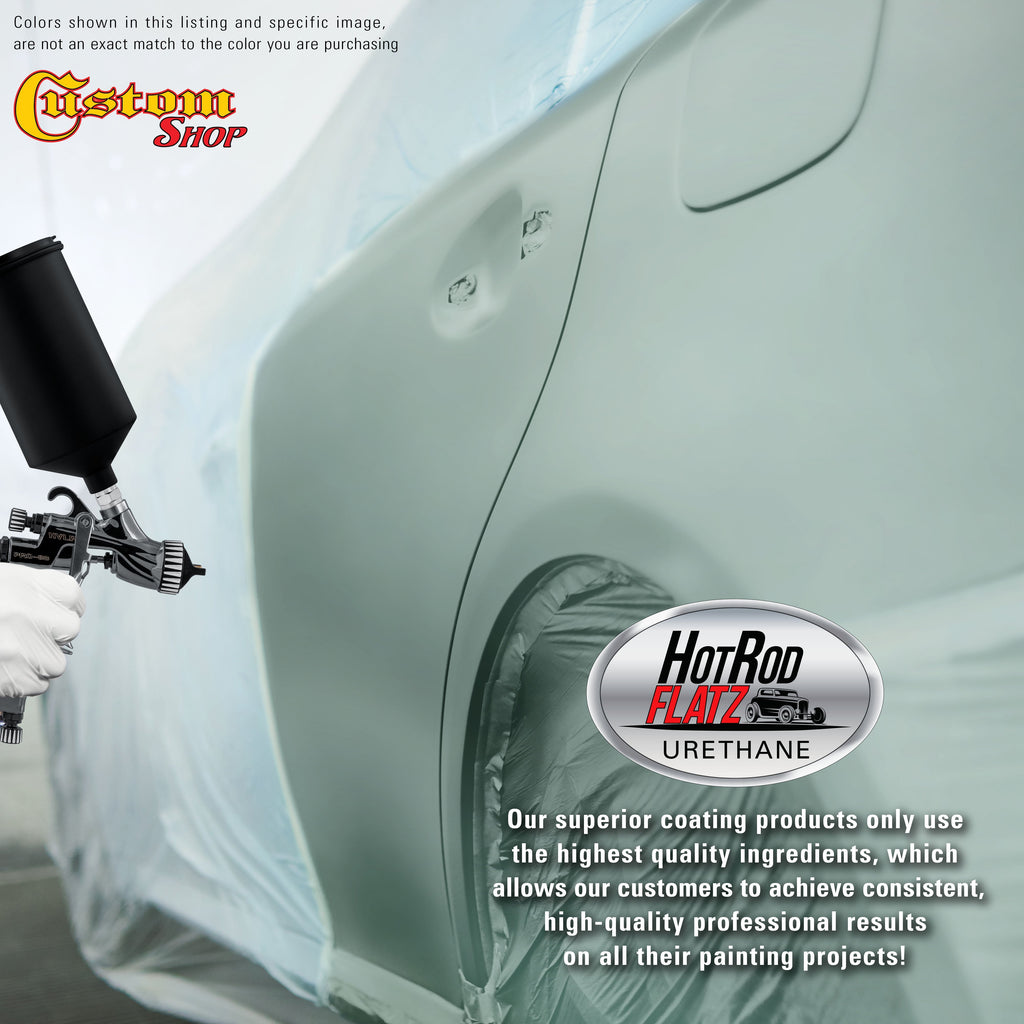 Silver Aqua Metallic - Hot Rod Flatz Flat Matte Satin Urethane Auto Paint - Complete Quart Paint Kit