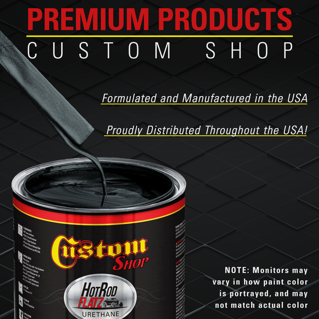 Dark Turquoise Metallic - Hot Rod Flatz Flat Matte Satin Urethane Auto Paint - Complete Quart Paint Kit