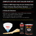 Slate Green Metallic - Hot Rod Flatz Flat Matte Satin Urethane Auto Paint - Complete Gallon Paint Kit
