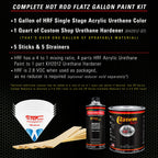 Medium Green Metallic - Hot Rod Flatz Flat Matte Satin Urethane Auto Paint - Complete Gallon Paint Kit