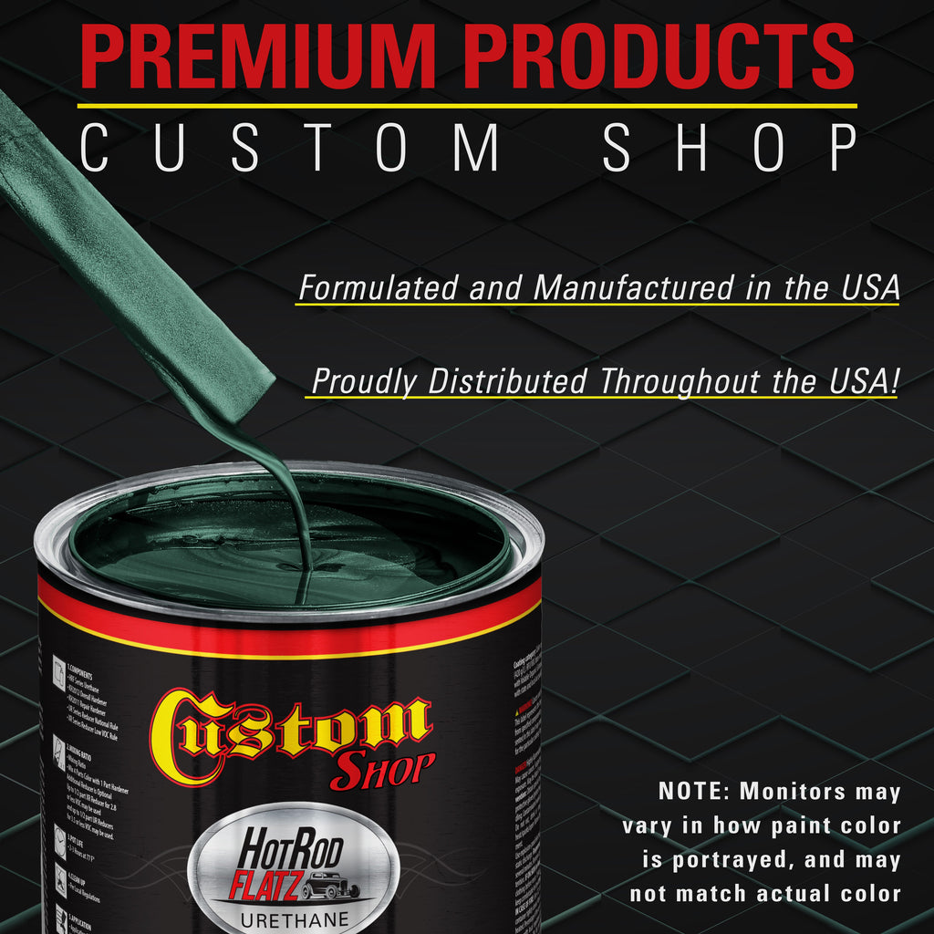 Dark Teal Metallic - Hot Rod Flatz Flat Matte Satin Urethane Auto Paint - Complete Gallon Paint Kit