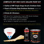 Teal Green Metallic - Hot Rod Flatz Flat Matte Satin Urethane Auto Paint - Complete Gallon Paint Kit