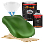 Gasser Green Metallic - Hot Rod Flatz Flat Matte Satin Urethane Auto Paint - Complete Quart Paint Kit