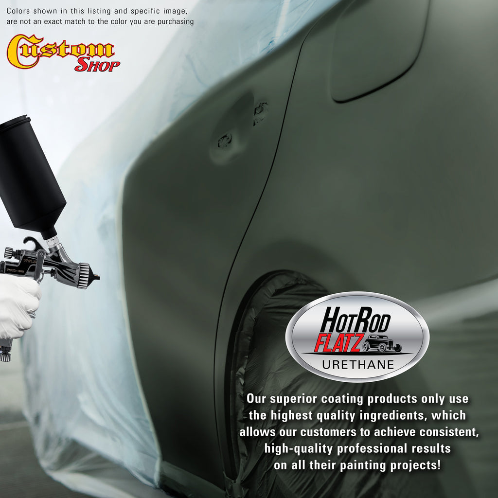Fathom Green Firemist - Hot Rod Flatz Flat Matte Satin Urethane Auto Paint - Complete Gallon Paint Kit