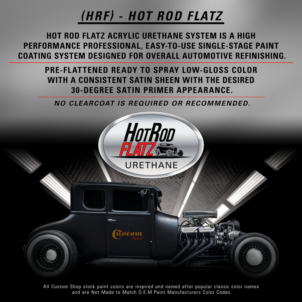 Charcoal Gray Firemist - Hot Rod Flatz Flat Matte Satin Urethane Auto Paint - Complete Gallon Paint Kit