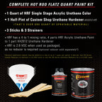 Bronze Firemist - Hot Rod Flatz Flat Matte Satin Urethane Auto Paint - Complete Quart Paint Kit