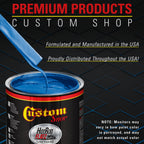 True Blue Firemist - Hot Rod Flatz Flat Matte Satin Urethane Auto Paint - Complete Quart Paint Kit