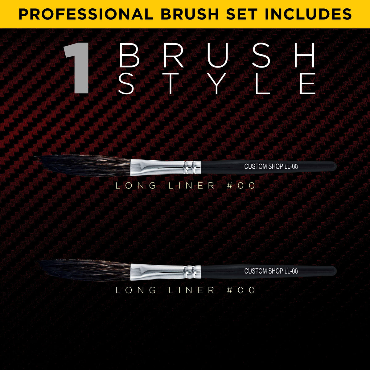 LL-00 Long-Liner Brush #00 - 2 1/4" Squirrel Hair and Nylon Wool (Pack of 2)
