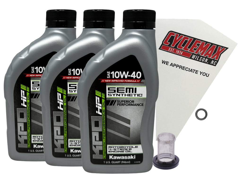 Kawasaki KPO Semi-Synthetic Oil Change Kit for 1993-1996 KLX650