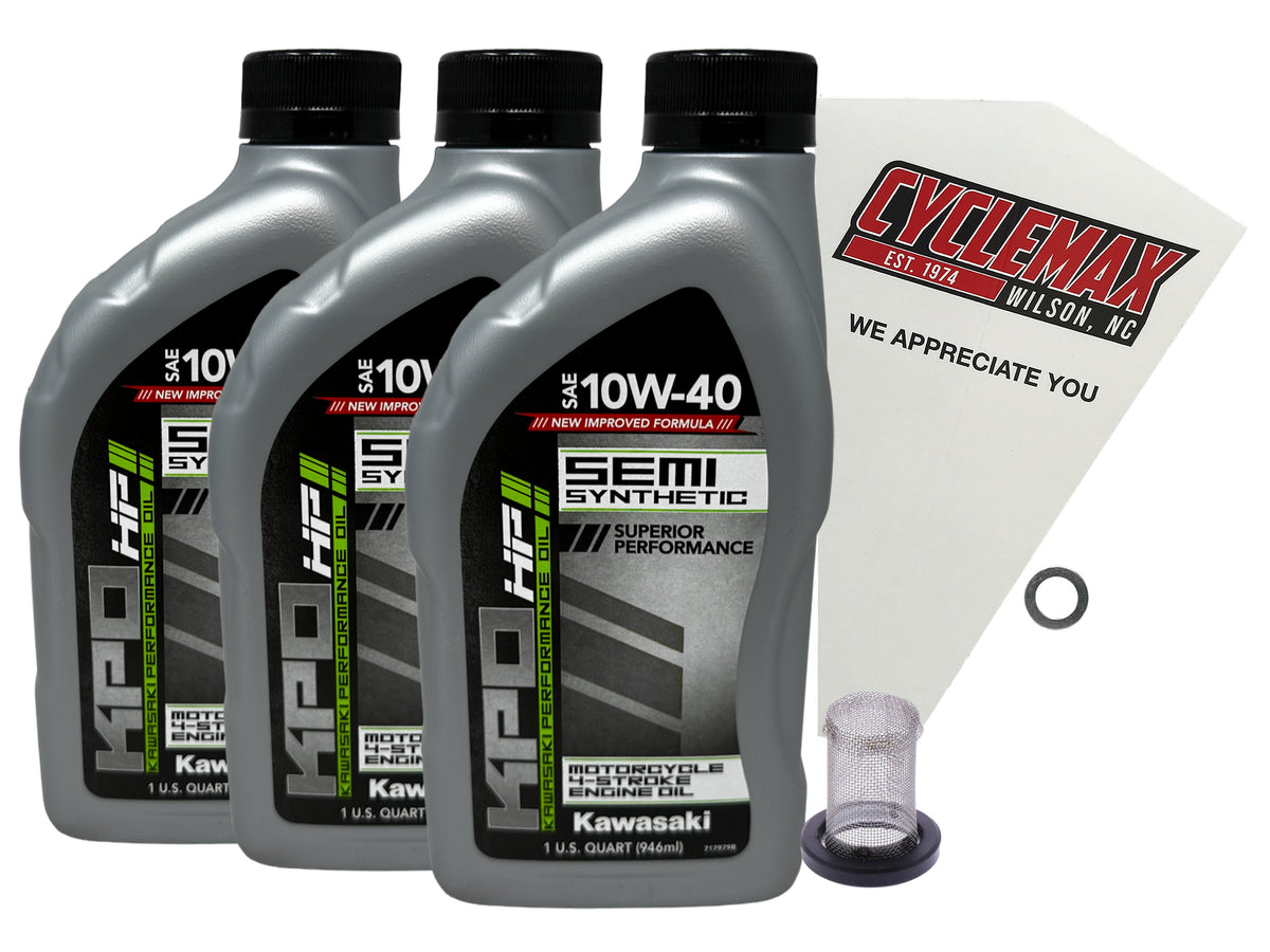 Kawasaki KPO Semi-Synthetic Oil Change Kit for 1993-1996 KLX650