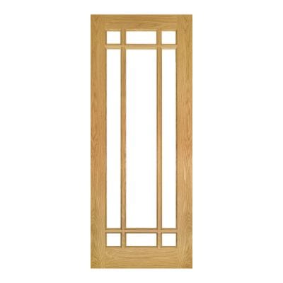 Kerry Unfinished Oak Bevelled Glaze Internal Door - All Sizes - Deanta