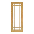 Kerry Unfinished Oak Bevelled Glaze Internal Door - All Sizes - Deanta