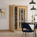 Kerry Oak Unfinished Bevelled Glaze Internal Door - All Sizes