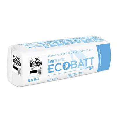 Knauf Ecobatt R-25 Unfaced Fiberglass Insulation Batts - All Sizes