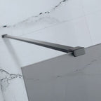 Mono Black Frosted Walk-in Front Panel Set - 1200 x 2000mm