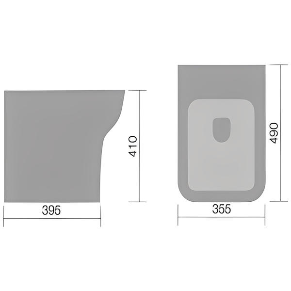 Bella Back-to-Wall Toilet for use with Concealed Cistern