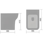 Bella Back-to-Wall Toilet for use with Concealed Cistern