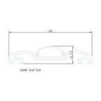 Sunwood Screw-Down 60mm Main Glazing Bar