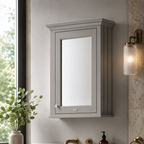 Carbon Non Illuminated Mirror Cabinet